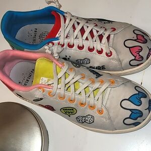 Adidas Aaron Kai X Stan Smith Primeblue Big Kid 'Doodles' Sneakers Size 6.5